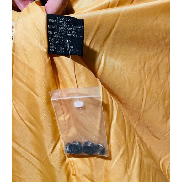 Pres De Chamonix Heavy  Leather Coat Size XL - Picture 10 of 10